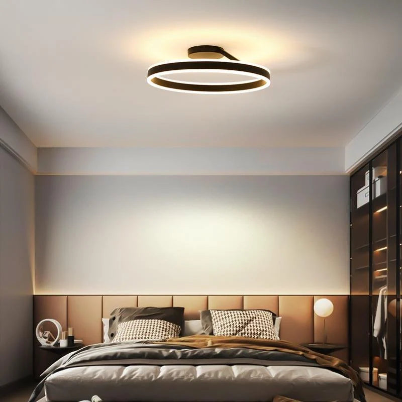 Flush Mount LED Ceiling Light Dimmable Remote Control 3-Color Temperature