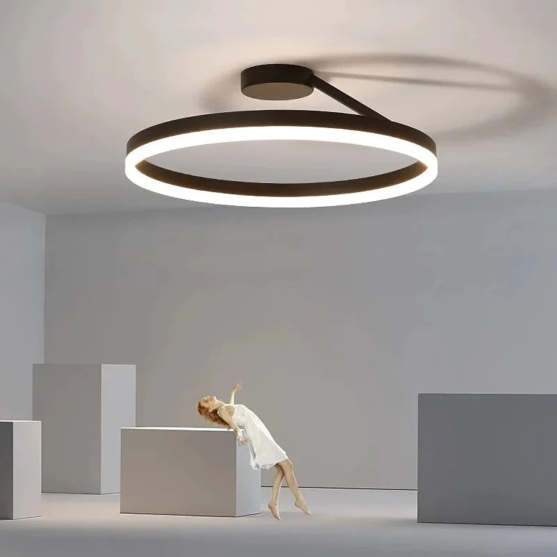 Flush Mount LED Ceiling Light Dimmable Remote Control 3-Color Temperature