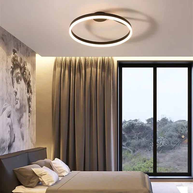 Flush Mount LED Ceiling Light Dimmable Remote Control 3-Color Temperature