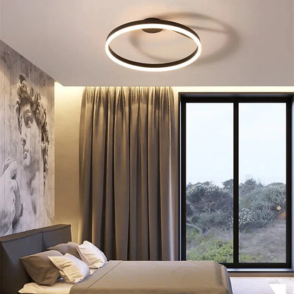 Flush Mount LED Ceiling Light Dimmable Remote Control 3-Color Temperature