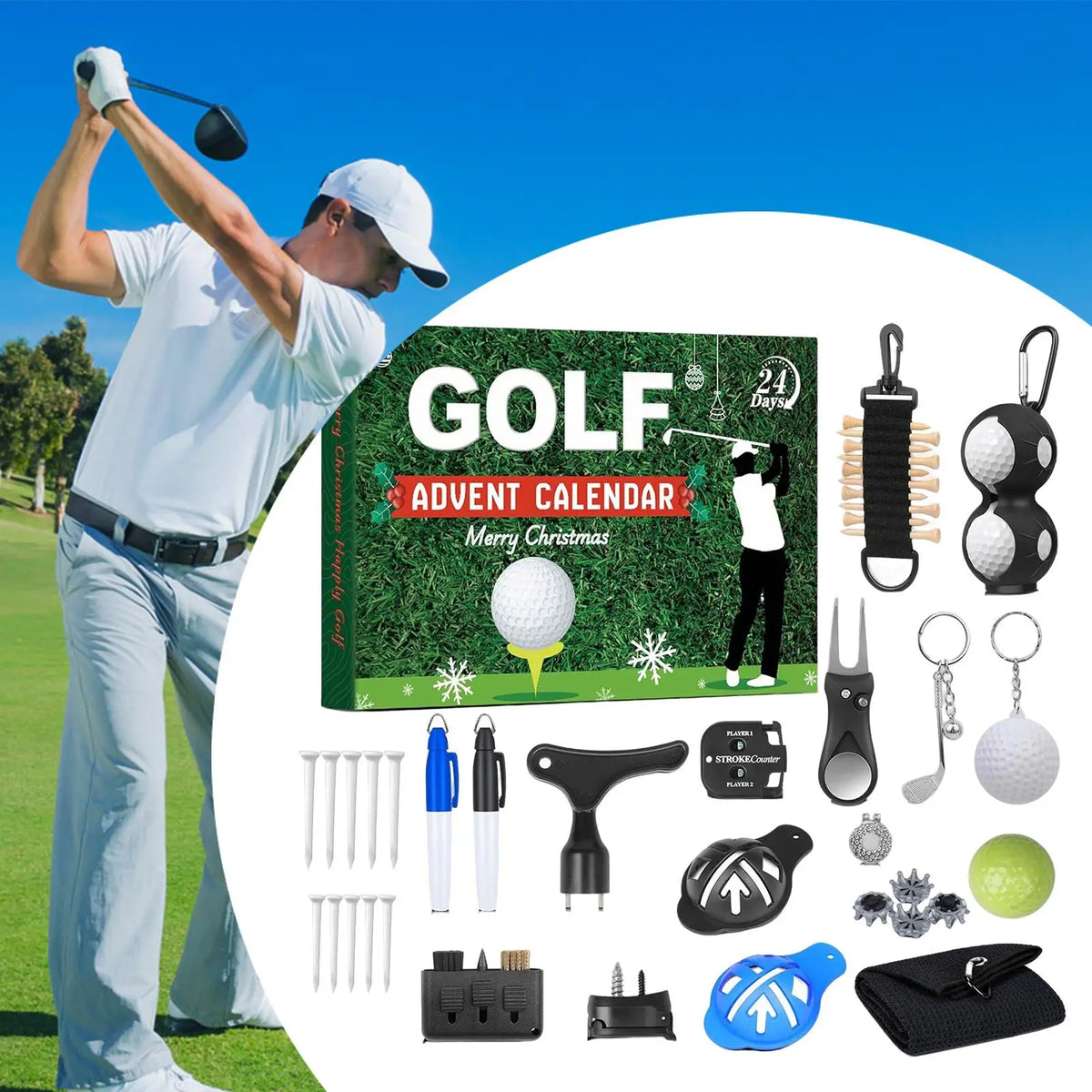 Golf Advent Calendar 24 Golf Accessories & Gadgets
