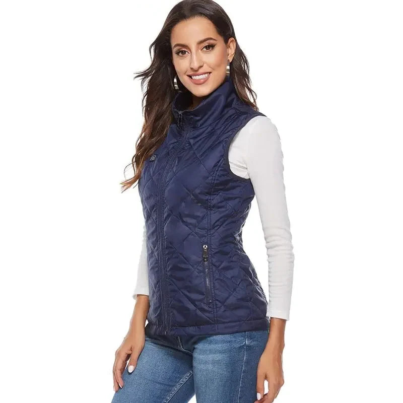 Heated Vest 9-Zone Heating Adjustable Temperature 10-Hour Runtime