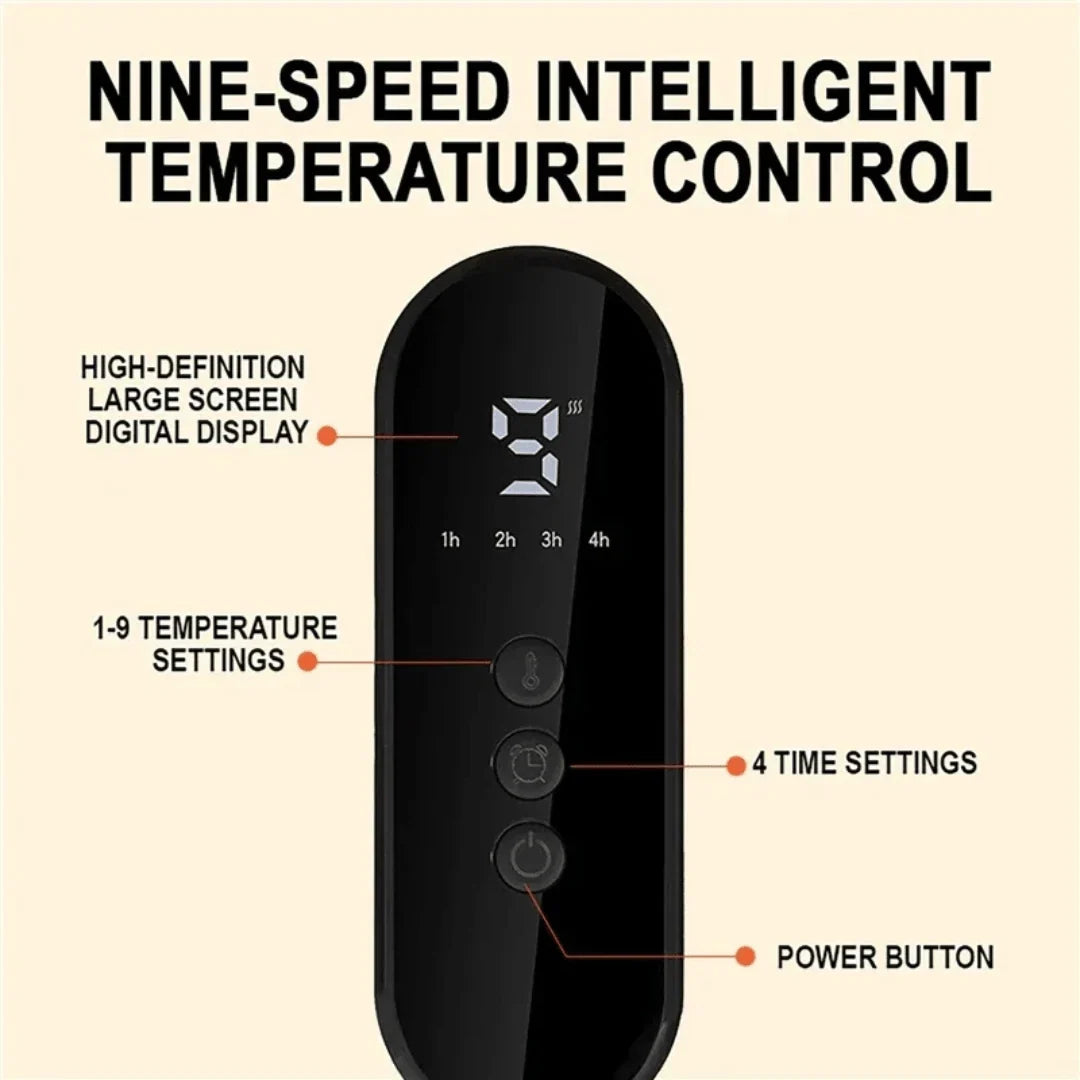 Heating Pad Microfleece 9 Heat Levels Auto Shut-Off Timer