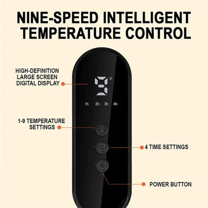 Heating Pad Microfleece 9 Heat Levels Auto Shut-Off Timer