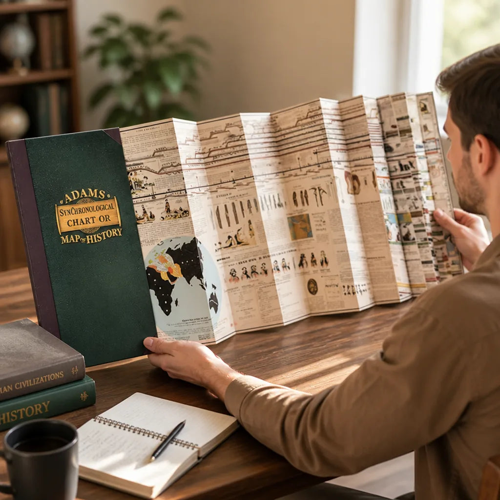 History Timeline Chart Biblical & World History Fold-Out