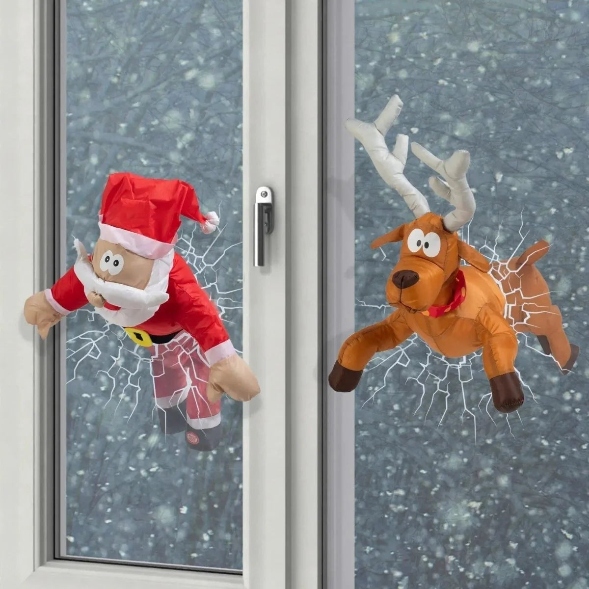 Holiday Window Decoration Sound & Motion Activated LED Moving Figures