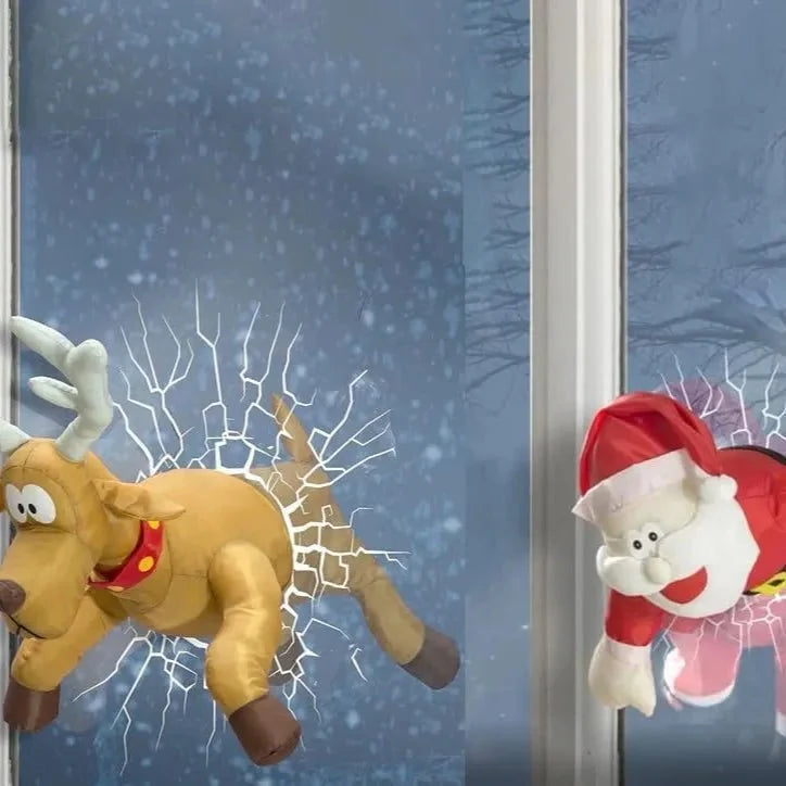 Holiday Window Display Motion-Activated Music & LED Lights