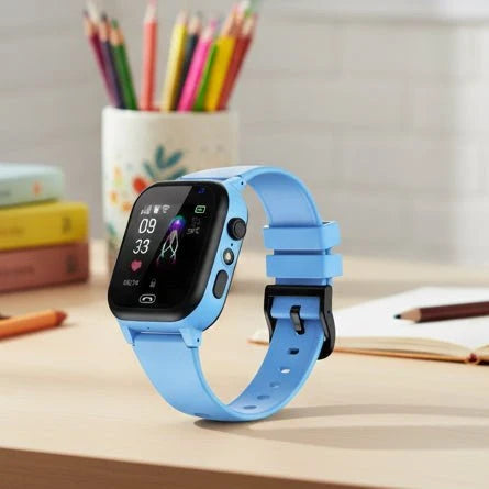 Kids GPS Smartwatch Video Calling SOS Button IP67 Water-Resistant