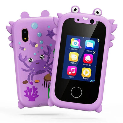 Kids Toy Smartphone Touchscreen Dual Cameras Educational Games