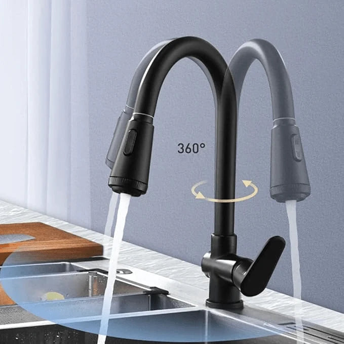 Kitchen Faucet Touch Control Pull-Out Spray Head Stainless Steel