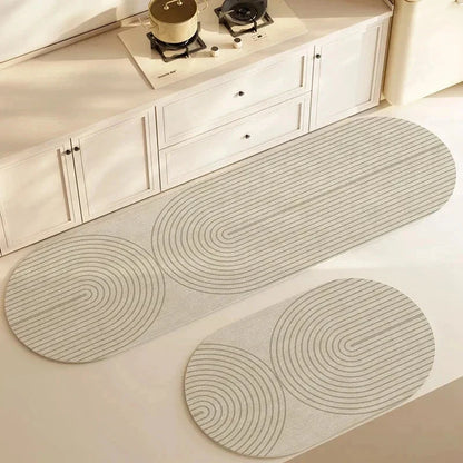 Kitchen Mat Cushioned Absorbent Non-Slip Machine Washable