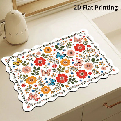 Kitchen Mat Cushioned Anti-Fatigue Wipe-Clean Surface