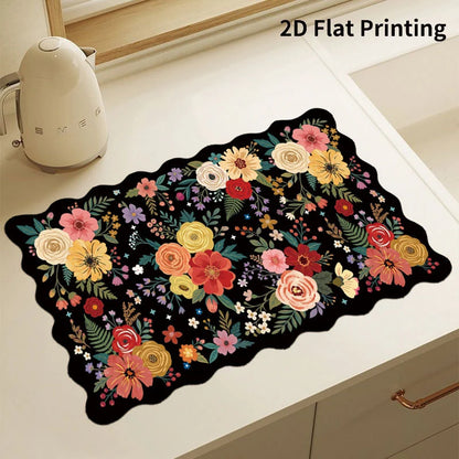 Kitchen Mat Cushioned Anti-Fatigue Wipe-Clean Surface
