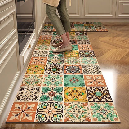 Kitchen Mat Cushioned Foam Non-Slip Wipe-Clean Surface