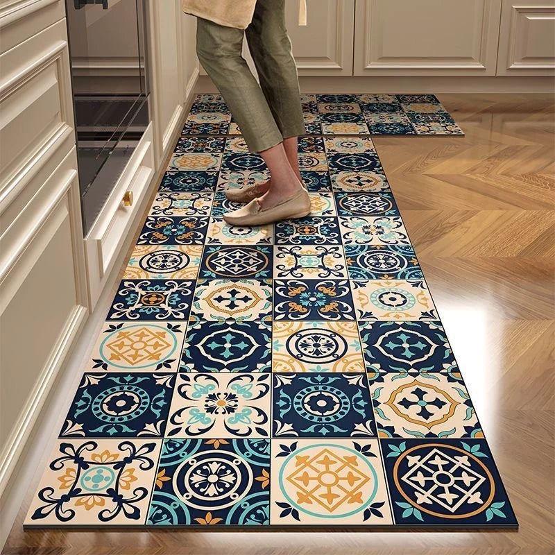Kitchen Mat Cushioned Foam Non-Slip Wipe-Clean Surface