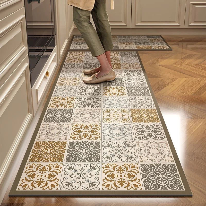 Kitchen Mat Cushioned Foam Non-Slip Wipe-Clean Surface