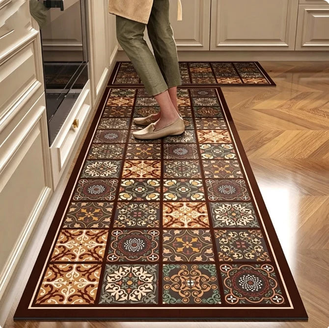 Kitchen Mat Cushioned Foam Non-Slip Wipe-Clean Surface