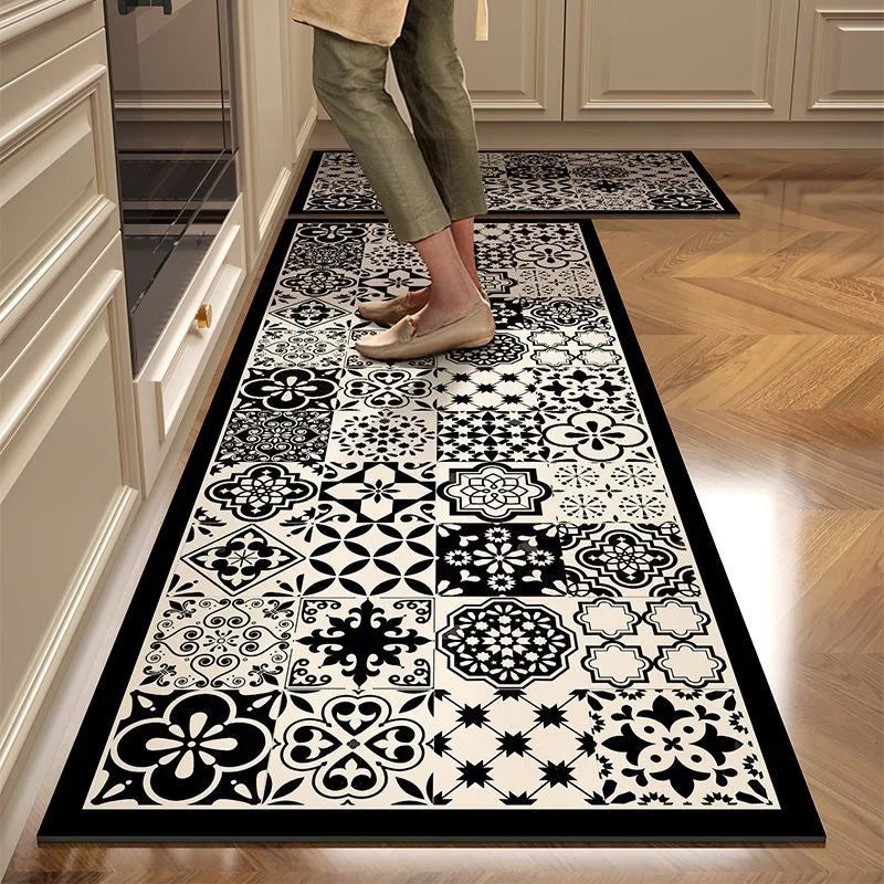 Kitchen Mat Cushioned Foam Non-Slip Wipe-Clean Surface