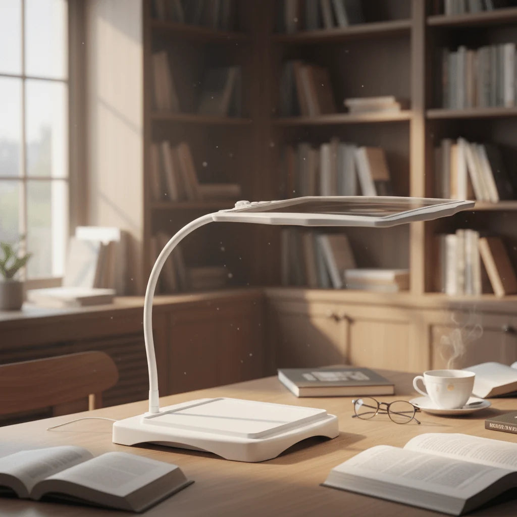 Magnifying Desk Lamp 3x Magnification LED Cordless Gooseneck