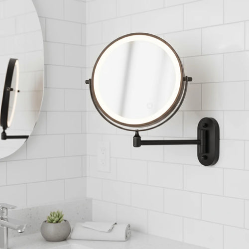 Magnifying Mirror Adjustable LED Rechargeable Cordless 3x–10x Magnification