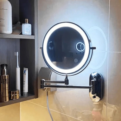 Magnifying Mirror Adjustable LED Rechargeable Cordless 3x–10x Magnification