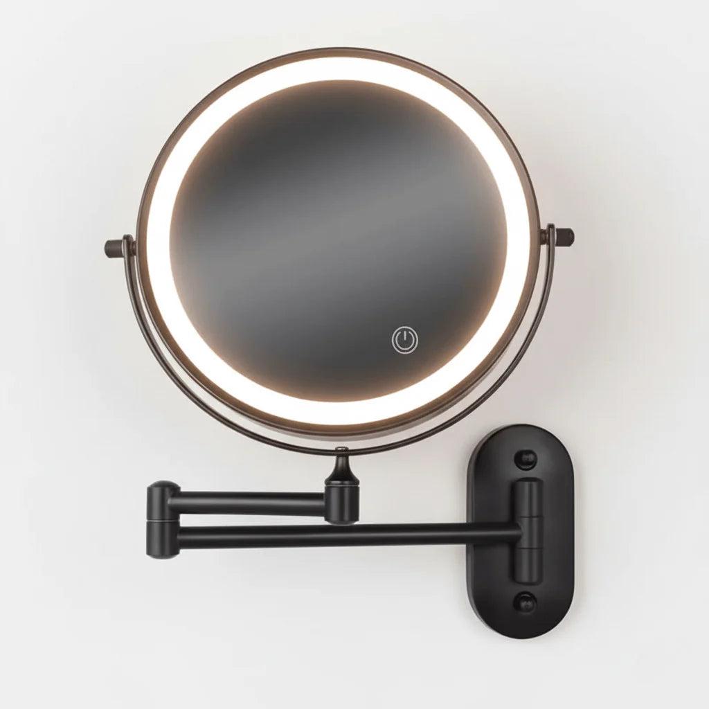 Magnifying Mirror Adjustable LED Rechargeable Cordless 3x–10x Magnification