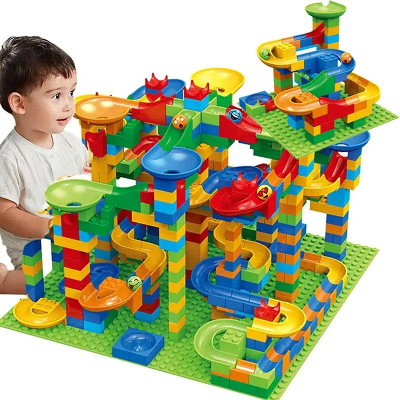 Marble Run Building Set Customizable Tracks 168 Pieces