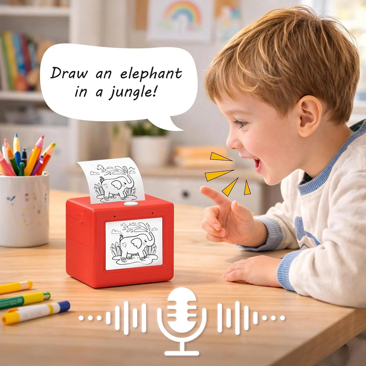 Mini Printer Voice-Activated AI Inkless Thermal Printing