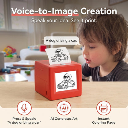 Mini Printer Voice-Activated AI Inkless Thermal Printing