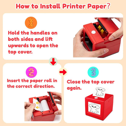 Mini Printer Voice-Activated AI Inkless Thermal Printing