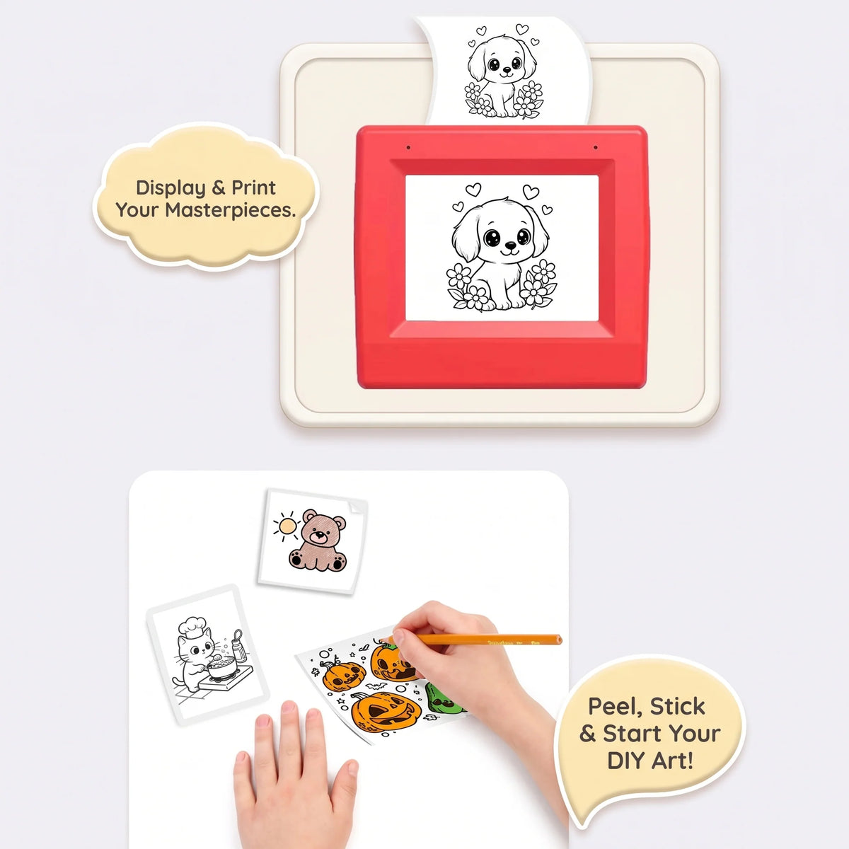 Mini Printer Voice-Activated AI Inkless Thermal Printing