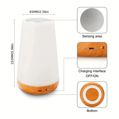 Night Light Rechargeable Remote & Touch Controls 10-Hour Battery