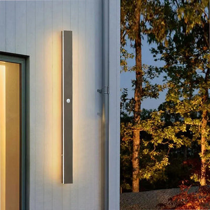 Outdoor Wall Light Linear LED IP65 Motion Sensor