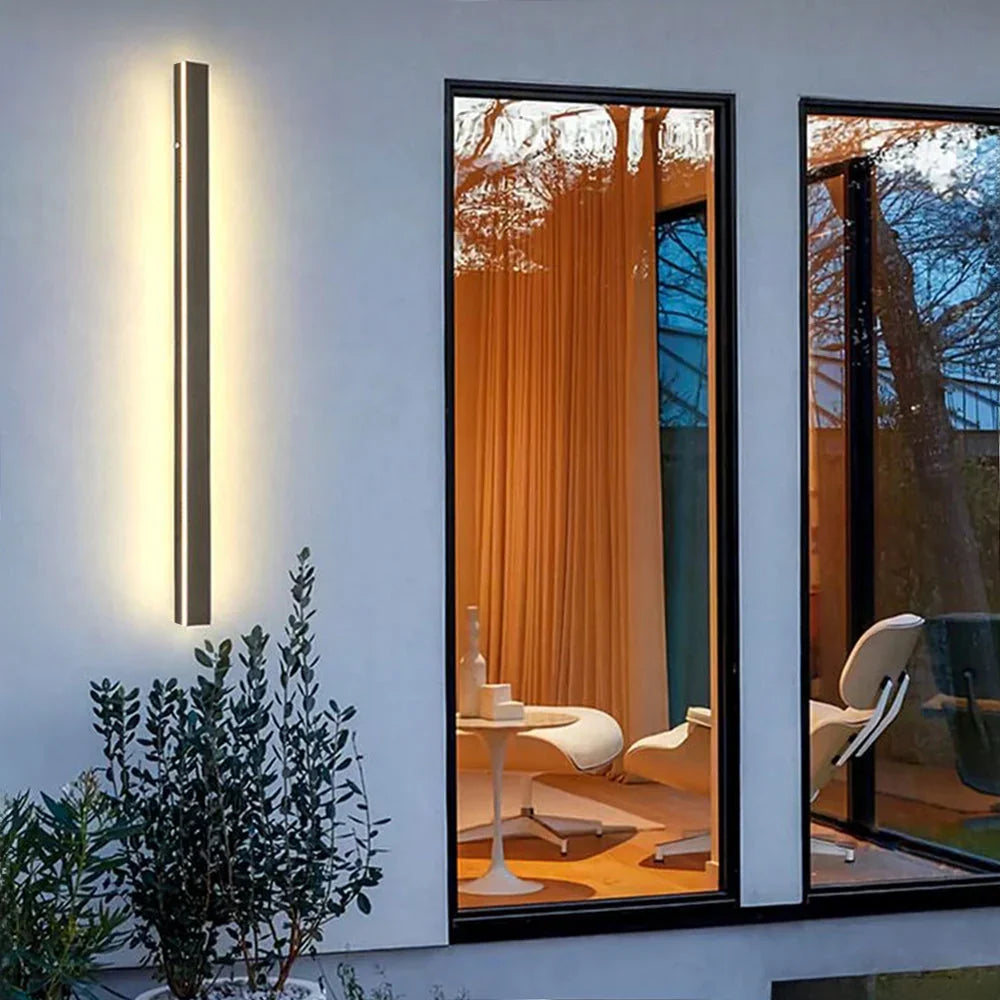 Outdoor Wall Light Linear LED IP65 Motion Sensor