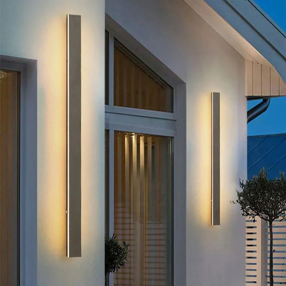 Outdoor Wall Light Linear LED IP65 Motion Sensor