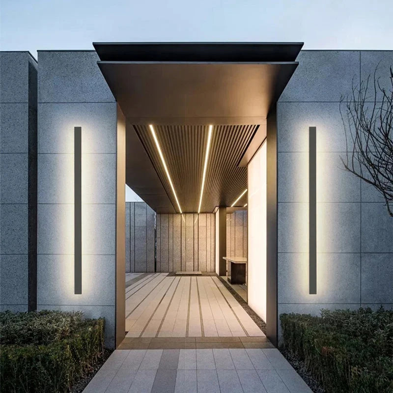Outdoor Wall Light Linear LED IP65 Motion Sensor