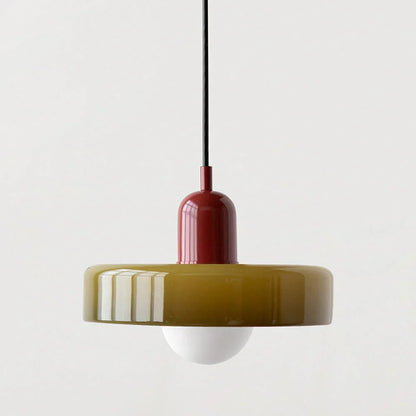 Pendant Light Stained Glass Geometric Adjustable Hanging Length