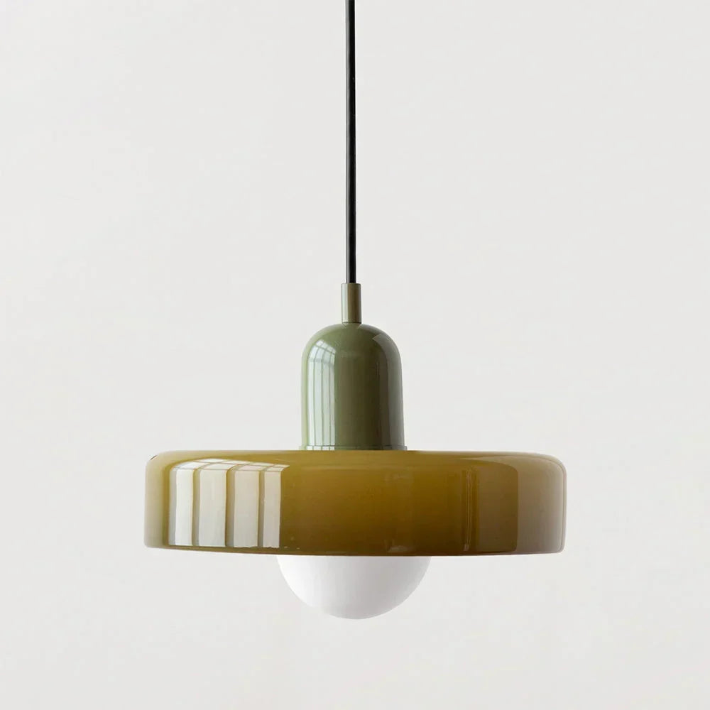 Pendant Light Stained Glass Geometric Adjustable Hanging Length