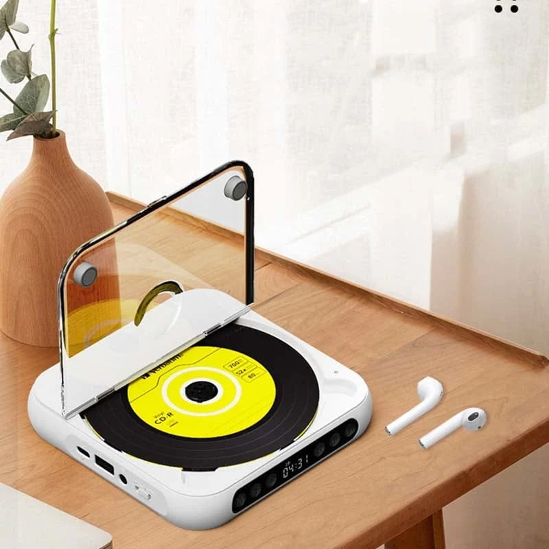 Portable CD Player Bluetooth Hi-Fi 6-Hour Playback