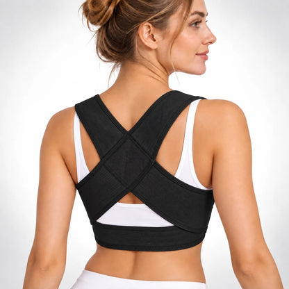 Posture Brace X-Shaped Cross-Back Adjustable Front Closure