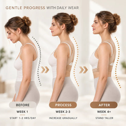 Posture Brace X-Shaped Cross-Back Adjustable Front Closure