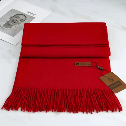 Scarf Soft Cashmere Decorative Fringe