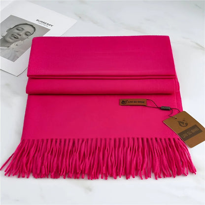 Scarf Soft Cashmere Decorative Fringe