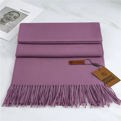 Scarf Soft Cashmere Decorative Fringe