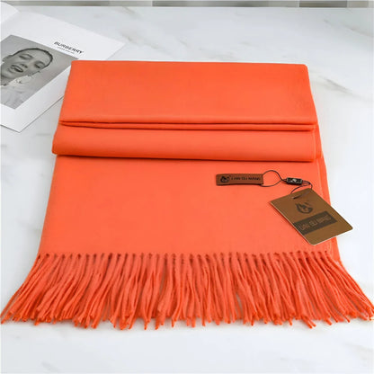 Scarf Soft Cashmere Decorative Fringe
