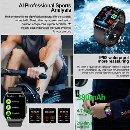 Smartwatch 2.04-Inch AMOLED Display Bluetooth Calling & Messaging