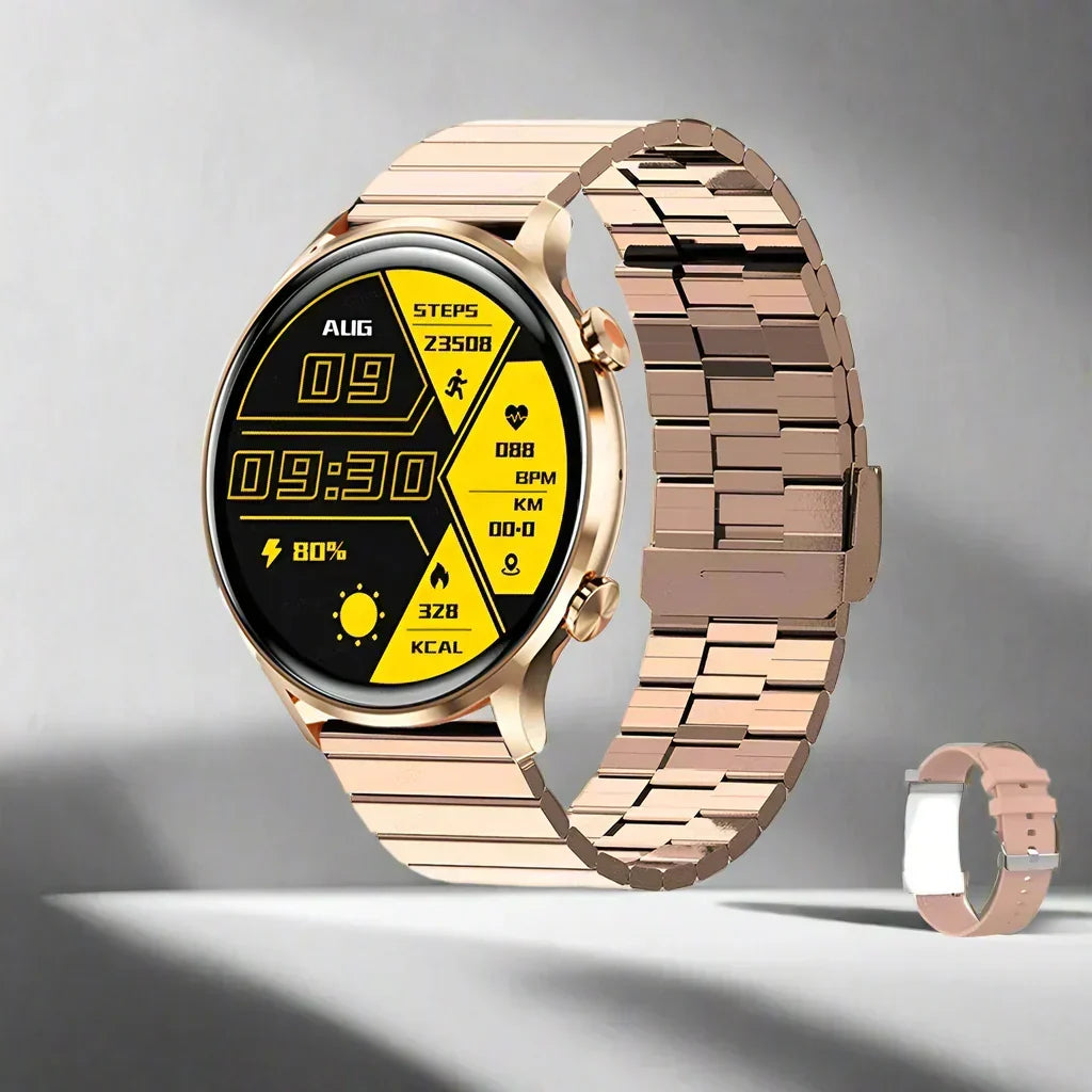 Smartwatch AMOLED Display Bluetooth Calling IP68 Water-Resistant