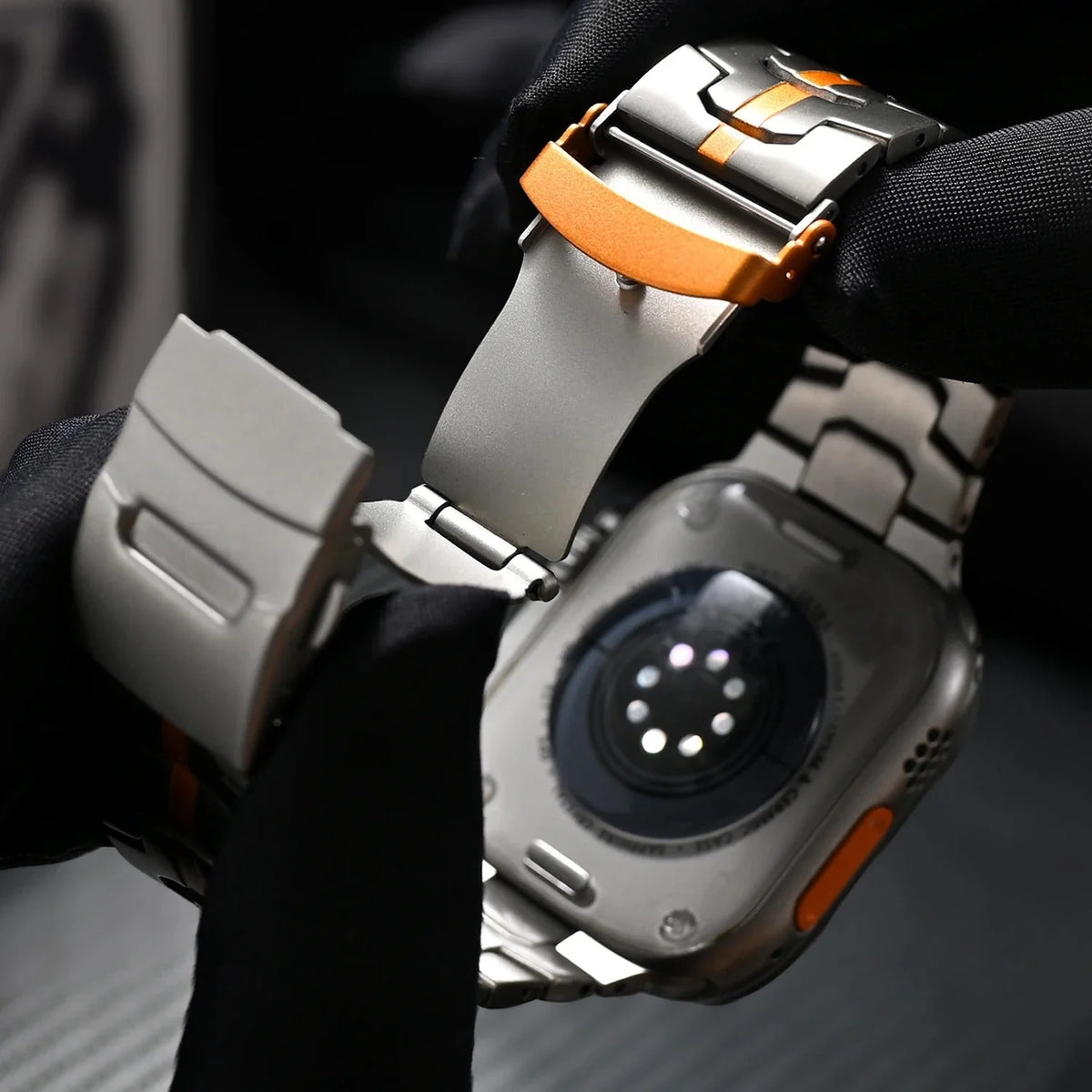 Smartwatch Band Titanium Lightweight Quick Release Hypoallergenic Clasp