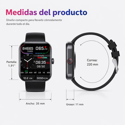Smartwatch Health & Activity Tracker 50+ Sports Modes