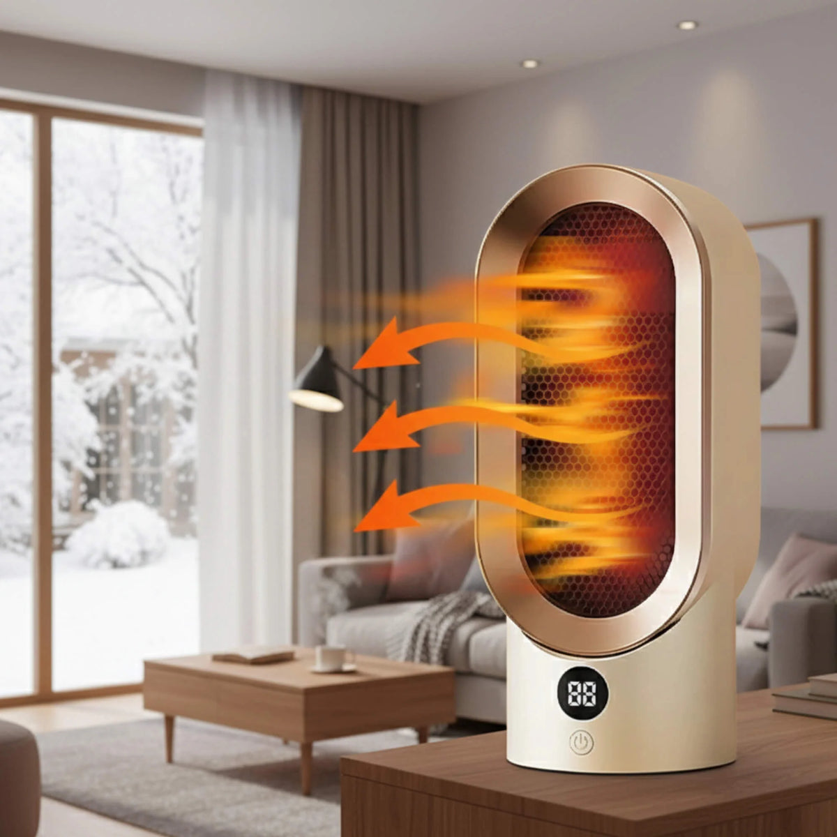 Space Heater Compact Portable Quiet Operation
